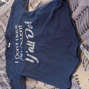 Port and Company Blue Graphic Tee